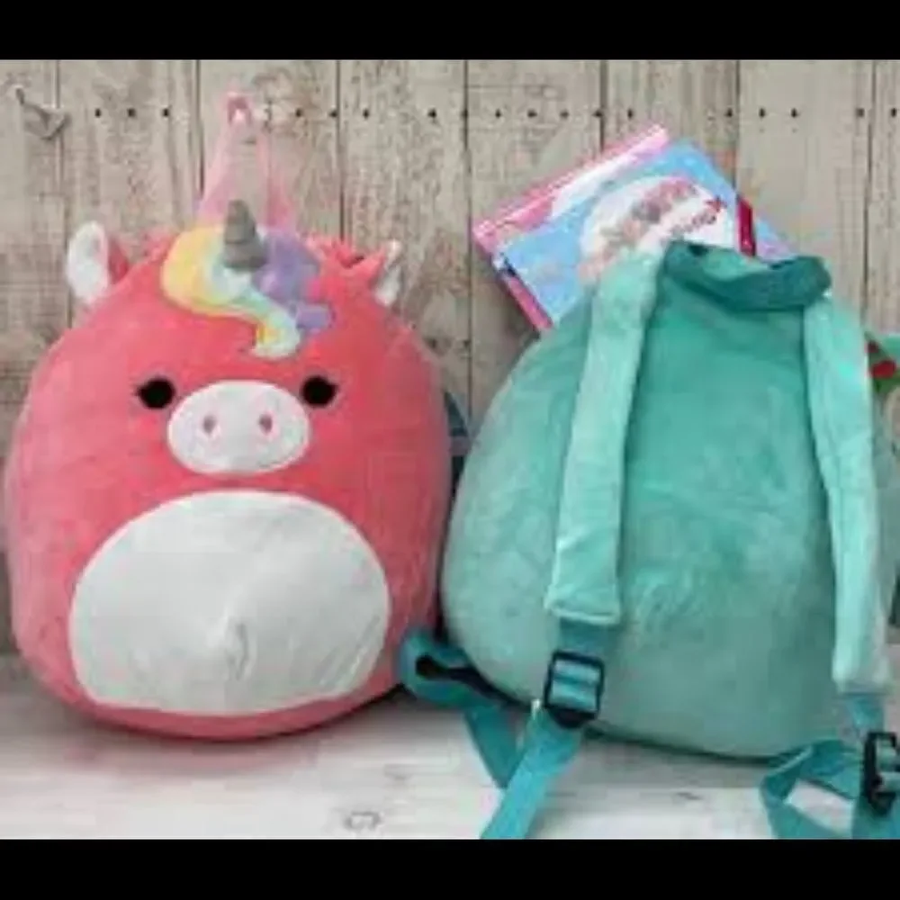 “Nicole” Series 1 unicorn kitty Sqishmallow backpack